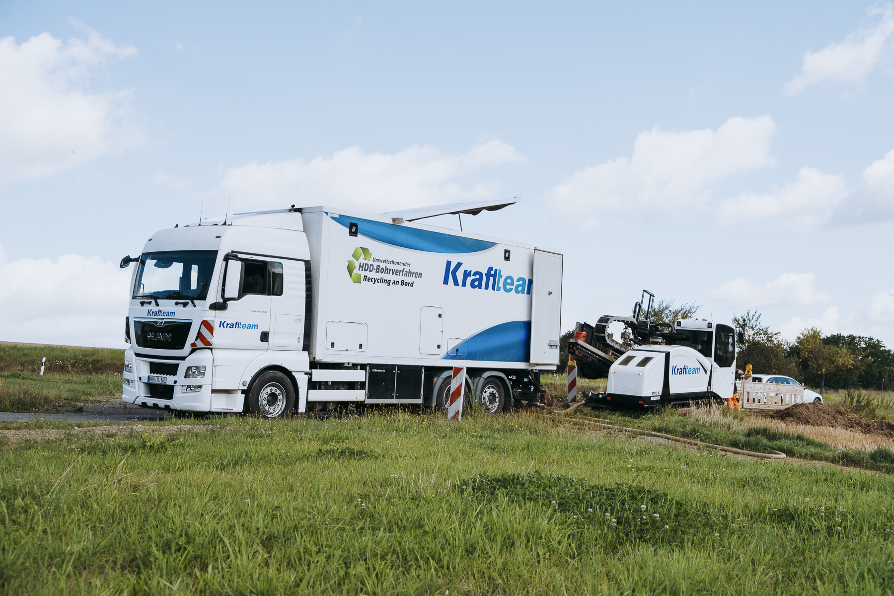 Felsbohranlage mit Recycling